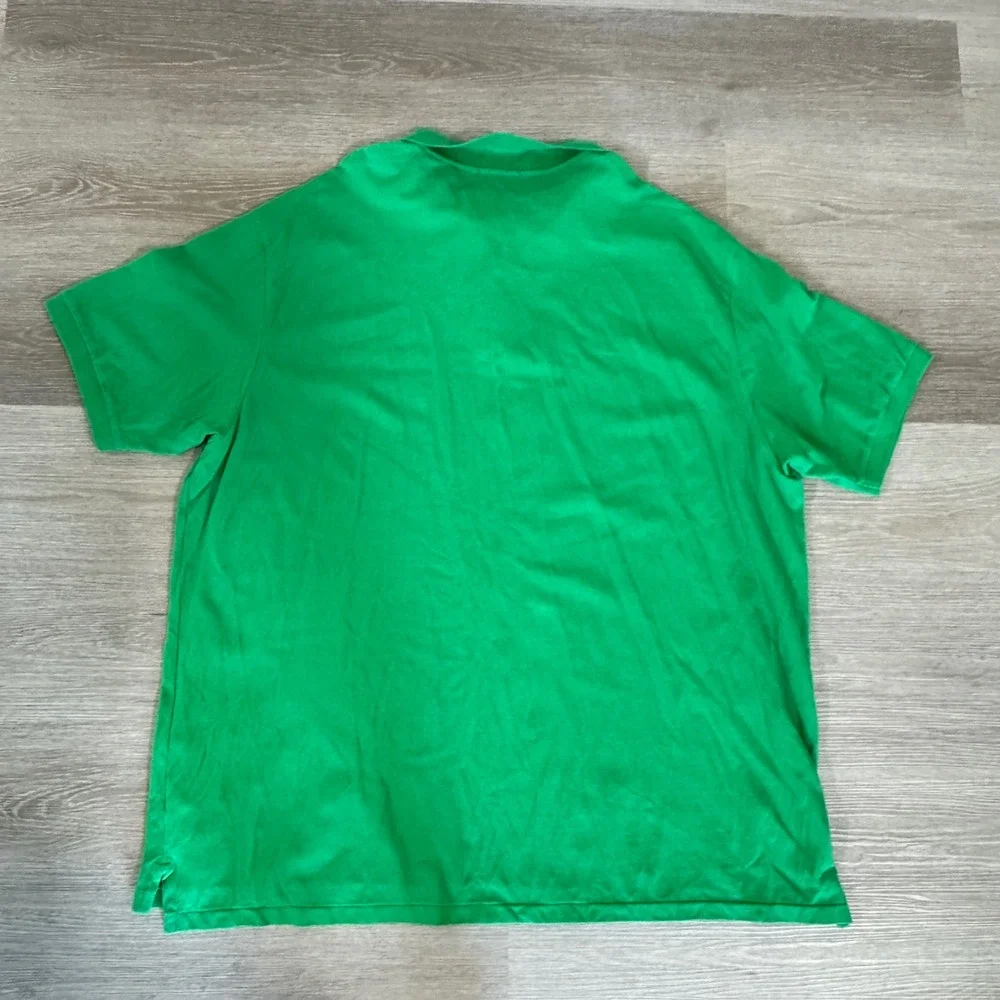 Polo Ralph Lauren Polo Shirt Mens 4XB Green Short Sleeve Mesh Cotton Big & Tall